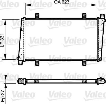 Valeo 732372 - Radiatore, Raffreddamento motore autozon.pro