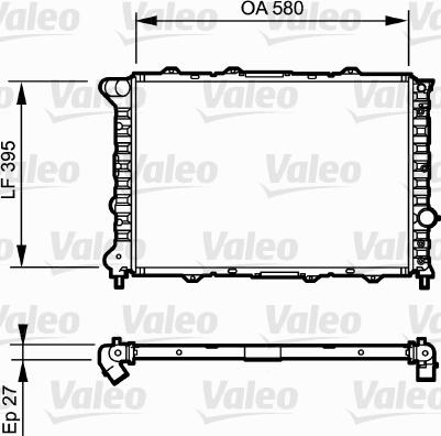 Valeo 732248 - Radiatore, Raffreddamento motore autozon.pro