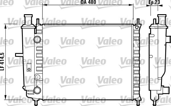 Valeo 732218 - Radiatore, Raffreddamento motore autozon.pro