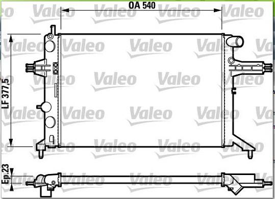 Valeo 732795 - Radiatore, Raffreddamento motore autozon.pro