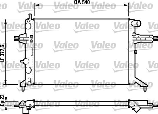 Valeo 732795 - Radiatore, Raffreddamento motore autozon.pro