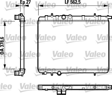 Valeo 732744 - Radiatore, Raffreddamento motore autozon.pro