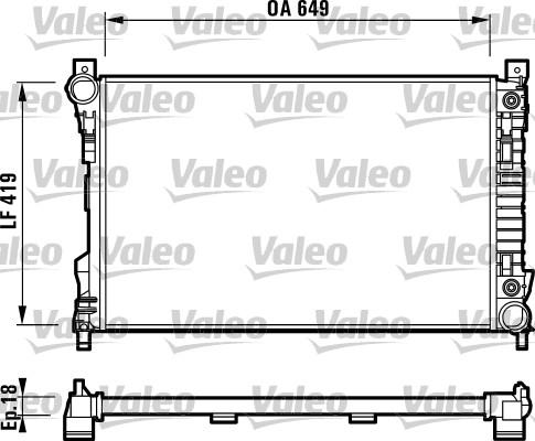 Valeo 732740 - Radiatore, Raffreddamento motore autozon.pro