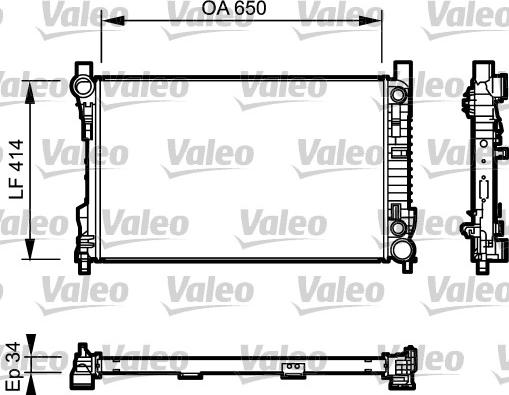 Valeo 732743 - Radiatore, Raffreddamento motore autozon.pro