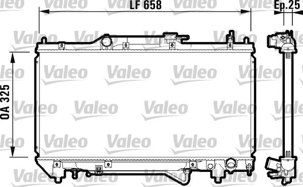 Valeo 732754 - Radiatore, Raffreddamento motore autozon.pro