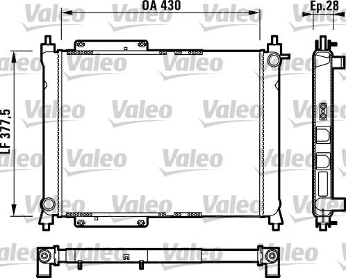 Valeo 732758 - Radiatore, Raffreddamento motore autozon.pro