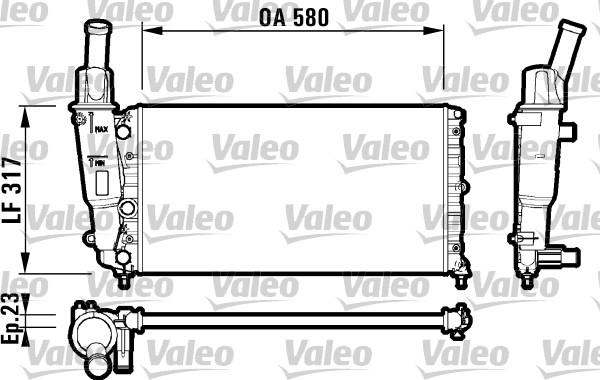 Valeo 732705 - Radiatore, Raffreddamento motore autozon.pro