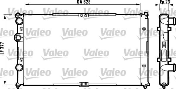 Valeo 732710 - Radiatore, Raffreddamento motore autozon.pro