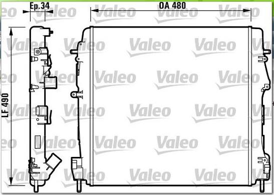 Valeo 732717 - Radiatore, Raffreddamento motore autozon.pro