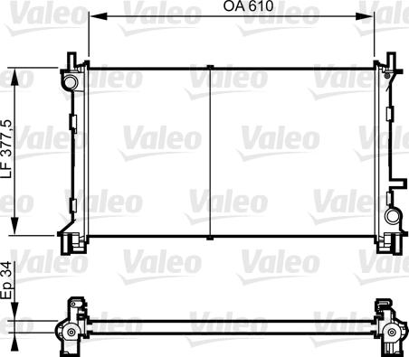 Valeo 732735 - Radiatore, Raffreddamento motore autozon.pro