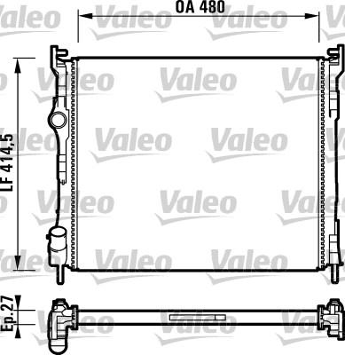 Valeo 732737 - Radiatore, Raffreddamento motore autozon.pro