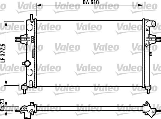 Valeo 732729 - Radiatore, Raffreddamento motore autozon.pro