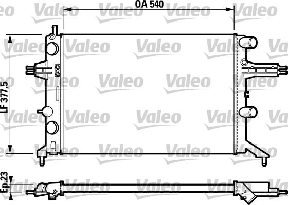 Valeo 732723 - Radiatore, Raffreddamento motore autozon.pro