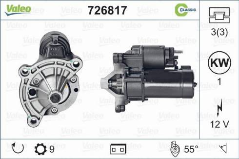 Valeo 726817 - Motorino d'avviamento autozon.pro