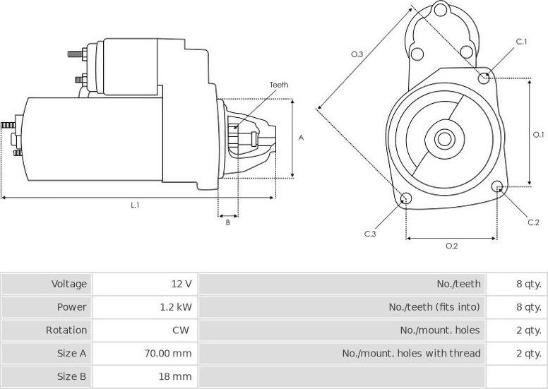 Valeo TM000A14301 - Motorino d'avviamento autozon.pro