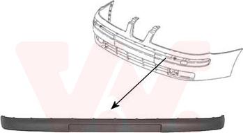 Van Wezel 4914580 - Modanatura decorativa / protettiva, Paraurti autozon.pro