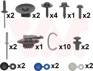 Van Wezel 4407793 - Kit montaggio, Paraurti autozon.pro