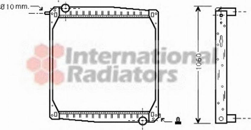 Van Wezel 46002010 - Radiatore, Raffreddamento motore autozon.pro