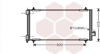 Van Wezel 40005301 - Condensatore, Climatizzatore autozon.pro