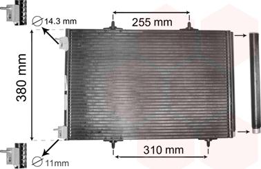 Van Wezel 40005291 - Condensatore, Climatizzatore autozon.pro