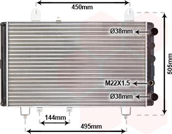 Van Wezel 40002081 - Radiatore, Raffreddamento motore autozon.pro