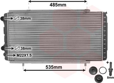 Van Wezel 40002150 - Radiatore, Raffreddamento motore autozon.pro