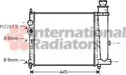 Van Wezel 40002116 - Radiatore, Raffreddamento motore autozon.pro