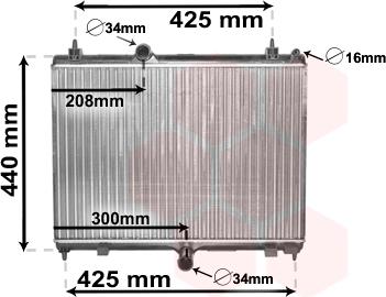 Van Wezel 40002358 - Radiatore, Raffreddamento motore autozon.pro