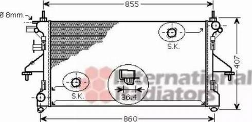 Van Wezel 40002305 - Radiatore, Raffreddamento motore autozon.pro