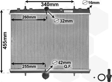 Van Wezel 40002314 - Radiatore, Raffreddamento motore autozon.pro