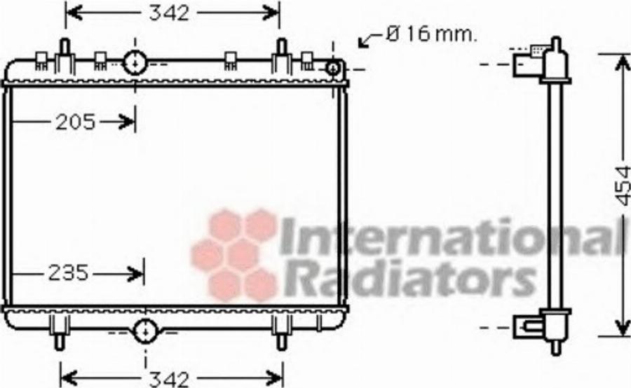 Van Wezel 40002330 - Radiatore, Raffreddamento motore autozon.pro