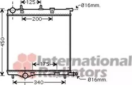 Van Wezel 40002293 - Radiatore, Raffreddamento motore autozon.pro