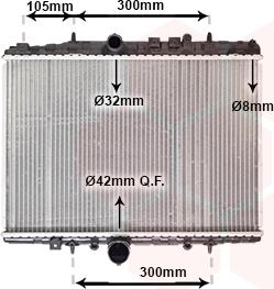 Van Wezel 40002208 - Radiatore, Raffreddamento motore autozon.pro