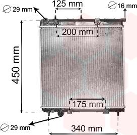 Van Wezel 40002288 - Radiatore, Raffreddamento motore autozon.pro