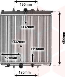 Van Wezel 40002224 - Radiatore, Raffreddamento motore autozon.pro