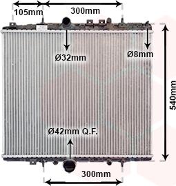 Van Wezel 40002277 - Radiatore, Raffreddamento motore autozon.pro