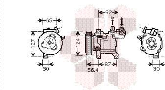 Van Wezel 4000K318 - Compressore, Climatizzatore autozon.pro