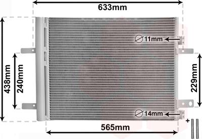 Van Wezel 40015700 - Condensatore, Climatizzatore autozon.pro