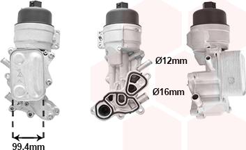 Van Wezel 40013702 - Radiatore olio, Olio motore autozon.pro