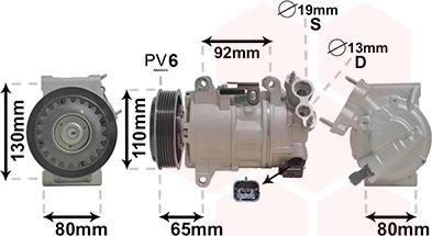 Van Wezel 4001K703 - Compressore, Climatizzatore autozon.pro