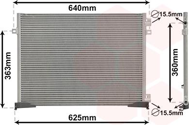 Van Wezel 43005400 - Condensatore, Climatizzatore autozon.pro