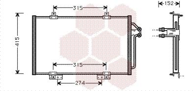 Van Wezel 43005188 - Condensatore, Climatizzatore autozon.pro