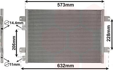 Van Wezel 43005317 - Condensatore, Climatizzatore autozon.pro