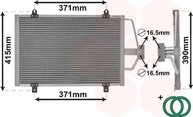 Van Wezel 43005201 - Condensatore, Climatizzatore autozon.pro