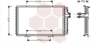 Van Wezel 43005214 - Condensatore, Climatizzatore autozon.pro