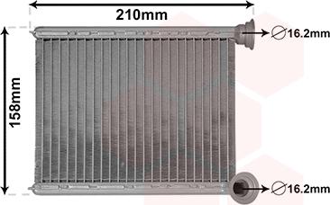 Van Wezel 43006629 - Scambiatore calore, Riscaldamento abitacolo autozon.pro