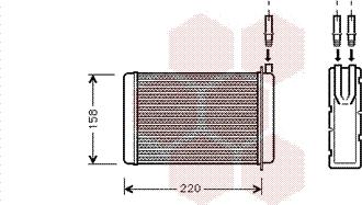 Van Wezel 43006090 - Scambiatore calore, Riscaldamento abitacolo autozon.pro