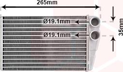 Van Wezel 43006354 - Scambiatore calore, Riscaldamento abitacolo autozon.pro