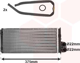 Van Wezel 43006226 - Scambiatore calore, Riscaldamento abitacolo autozon.pro