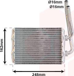 Van Wezel 43006220 - Scambiatore calore, Riscaldamento abitacolo autozon.pro